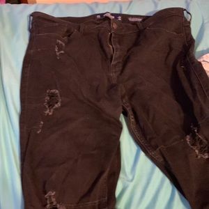 Hollister Black Ripped Jeans